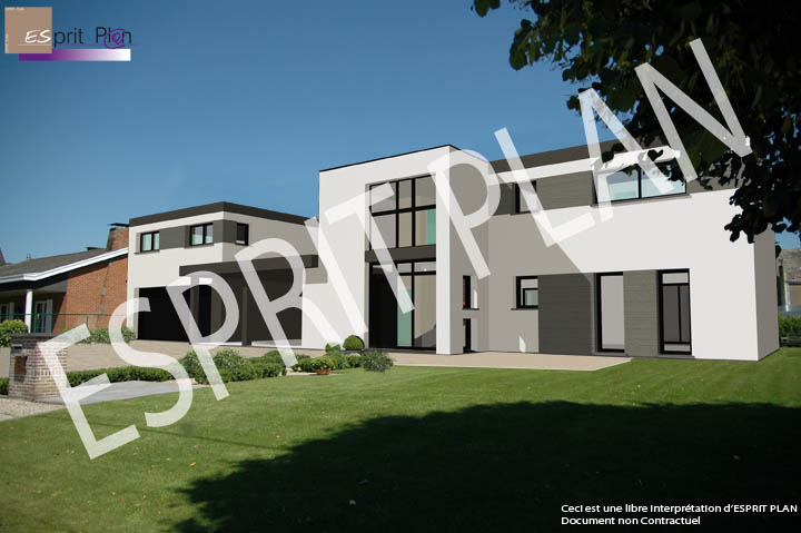 maison-bac-acier-moderne-lotissement-noire-maison-HQE-plancher-chauffant